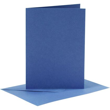 Vierkante kaart - donkerblauw
