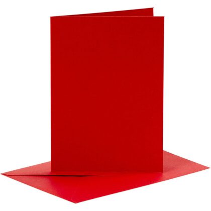 Vierkante kaart - rood