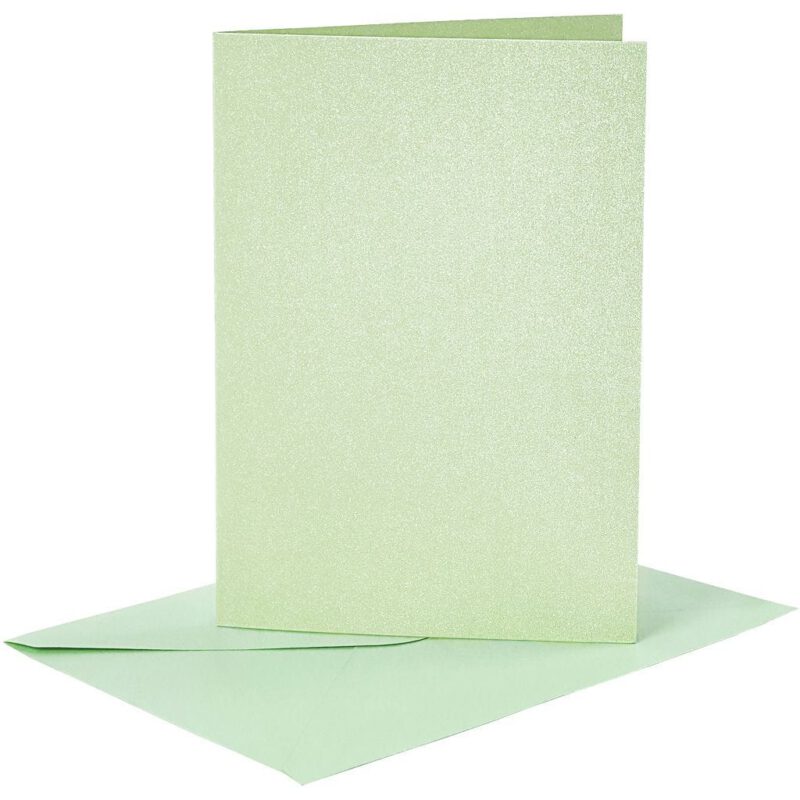 Vierkante kaart - metallic groen