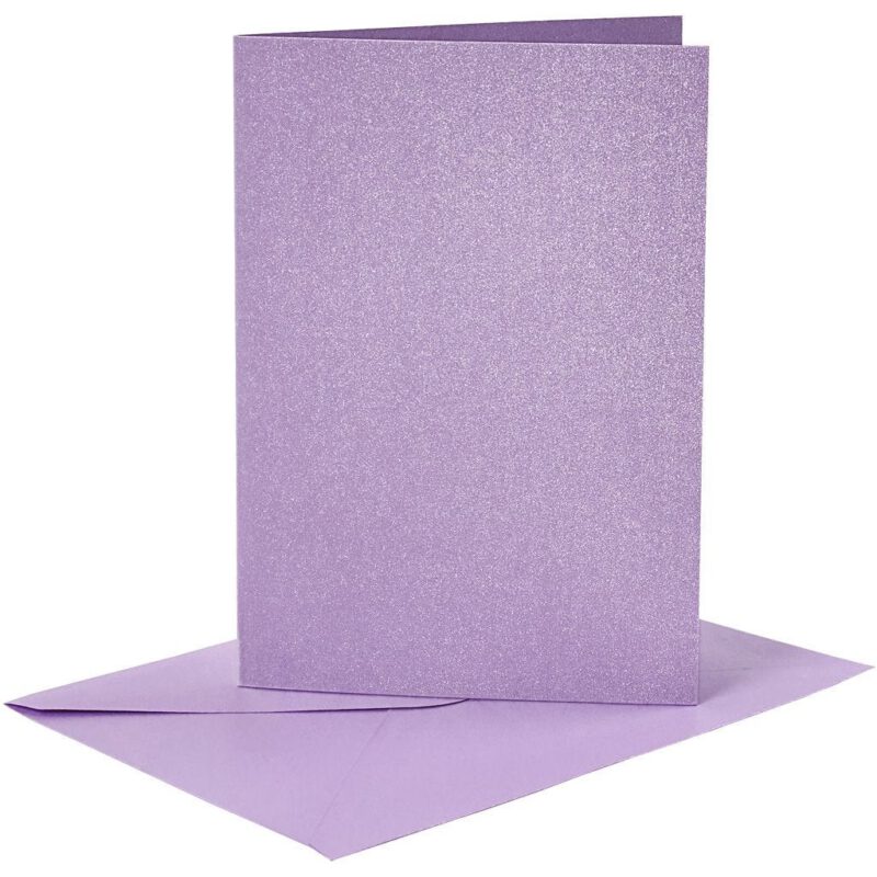 Vierkante kaart - metallic lila