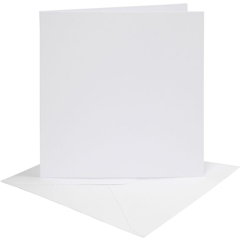 Vierkante kaart - wit