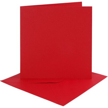 Vierkante kaart - rood