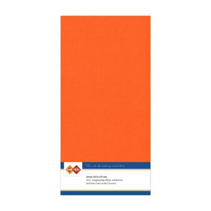 Vierkant linnenkarton - oranje