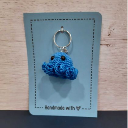 Octopus Sleutelhanger - blauw