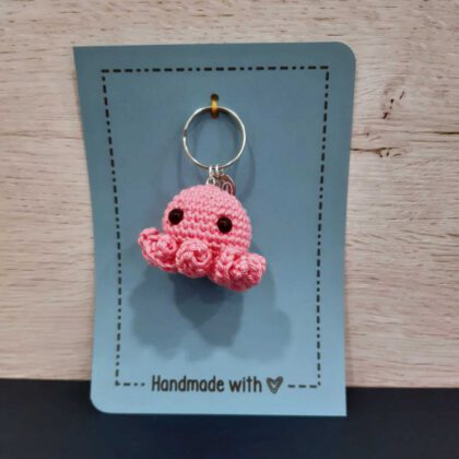 Octopus Sleutelhanger - Roze