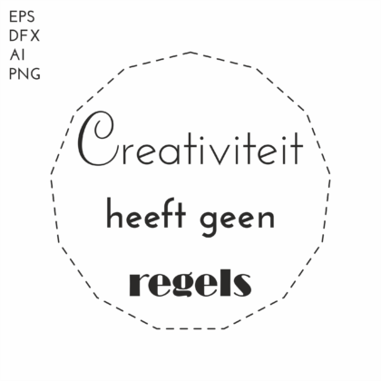 Creativiteit heeft geen regels