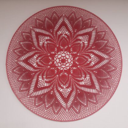 Gehaakte Meu Mundo Mandala 80 cm