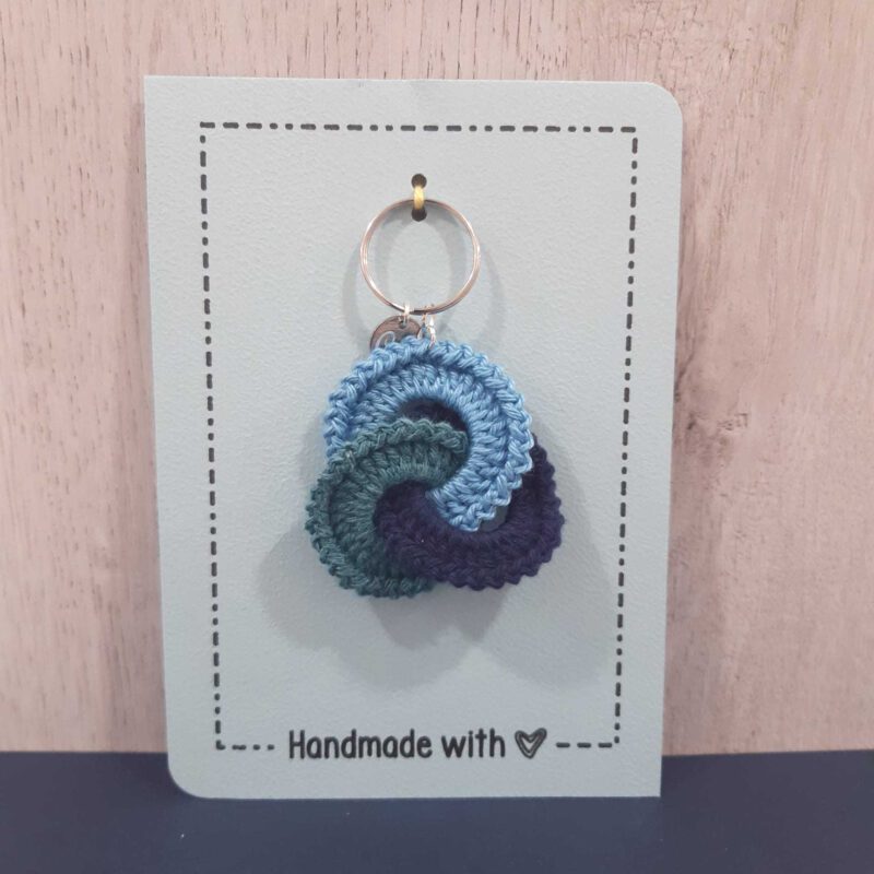 Sleutelhanger infinity blauw