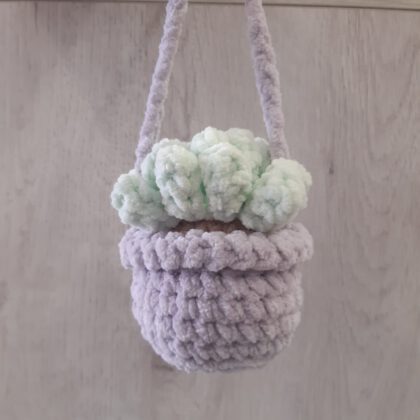 Gehaakt hangplantje met potje