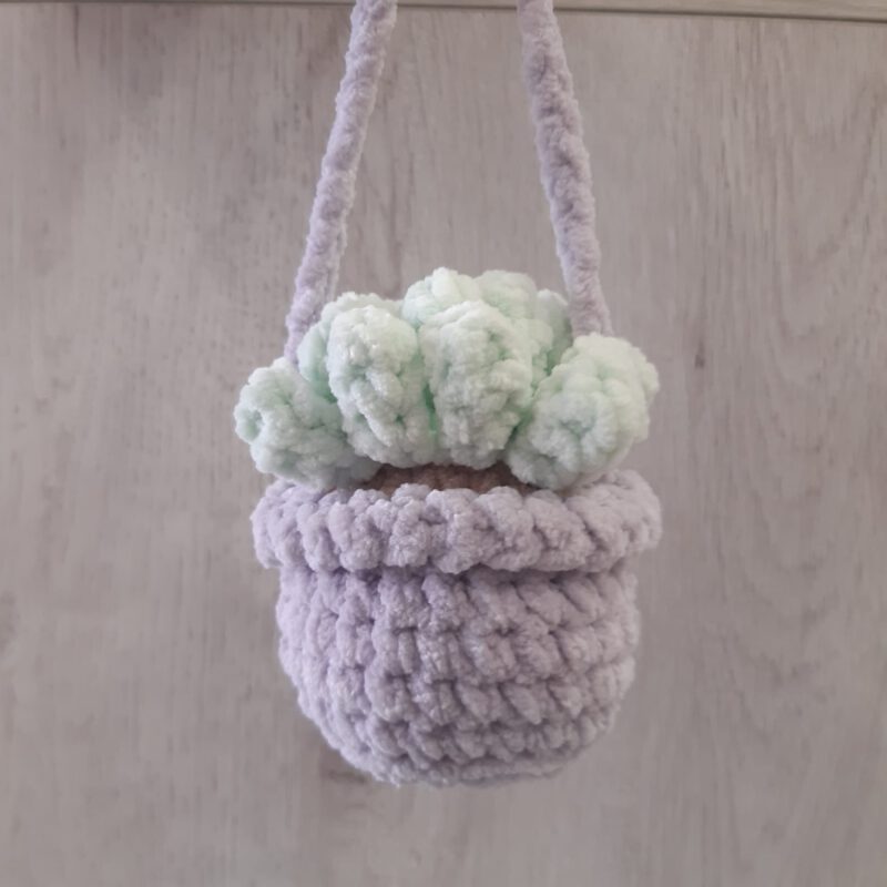 Gehaakt hangplantje met potje