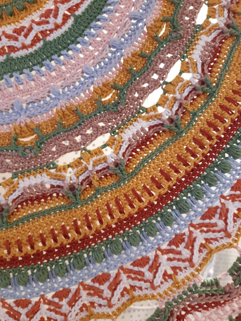 Gehaakte mandala – Unicorn (80 cm) - Afbeelding 3