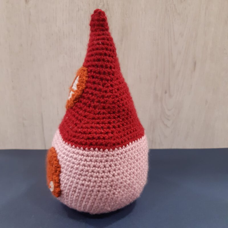 kabouterhuisje roze/rood