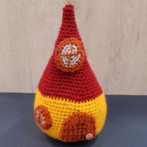 kabouterhuisje geel/rood