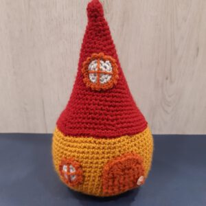 kabouterhuisje oker/rood