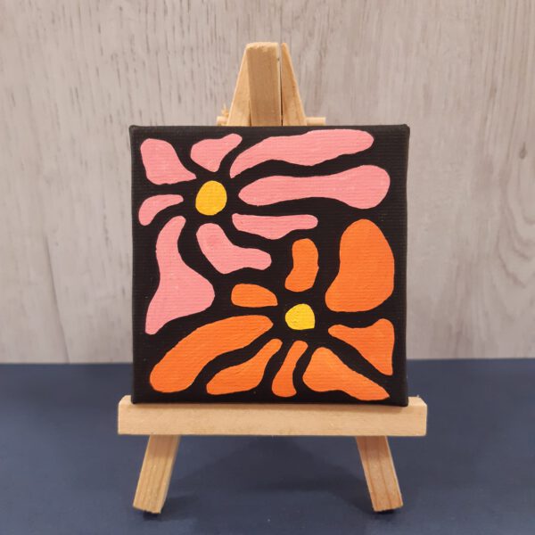 Schilderijtje bloem