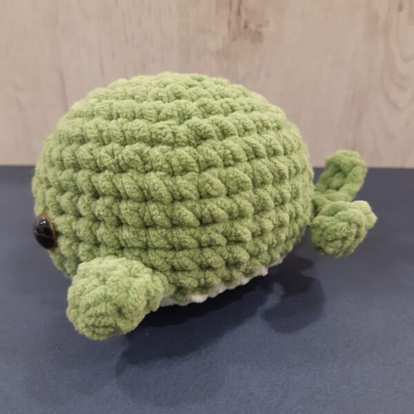 gehaakte walvis groen chenille knuffel 10 cm gehaakte walvis groen chenille knuffel 10 cm