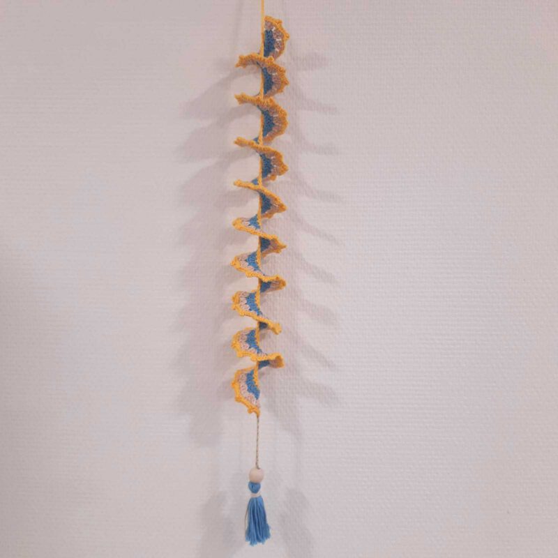 Windspinner - geel/beige/blauw