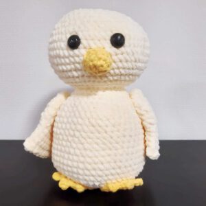 gehaakt kuiken knuffel chenille garen