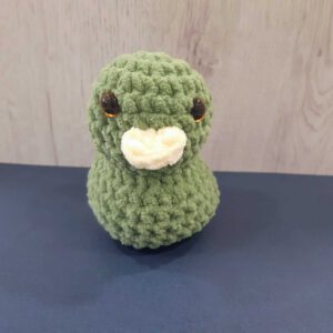 gehaakte eend mini knuffel 7 cm verschillende kleuren
