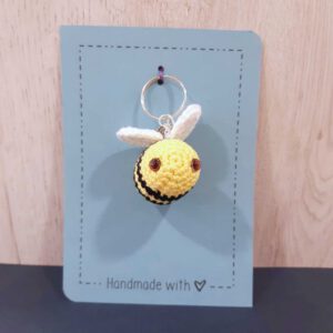 gehaakte bij sleutelhanger handgemaakt