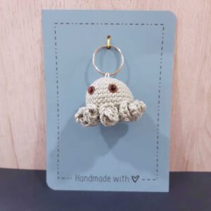 gehaakte octopus sleutelhanger handgemaakt