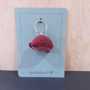 gehaakte walvis sleutelhanger handgemaakt