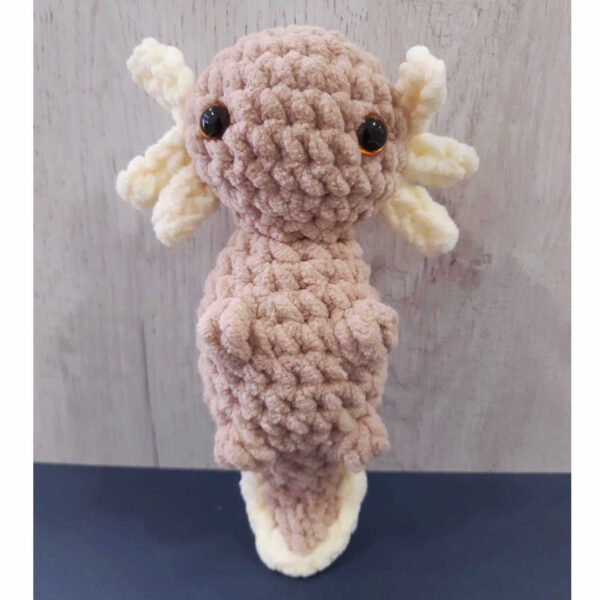 schattige gehaakte axolotl
