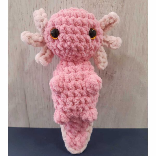 schattige gehaakte axolotl