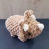 Triceratops bruin gehaakte triceratops
