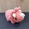 Triceratops roze gehaakte triceratops