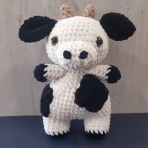 gehaakte koe knuffel