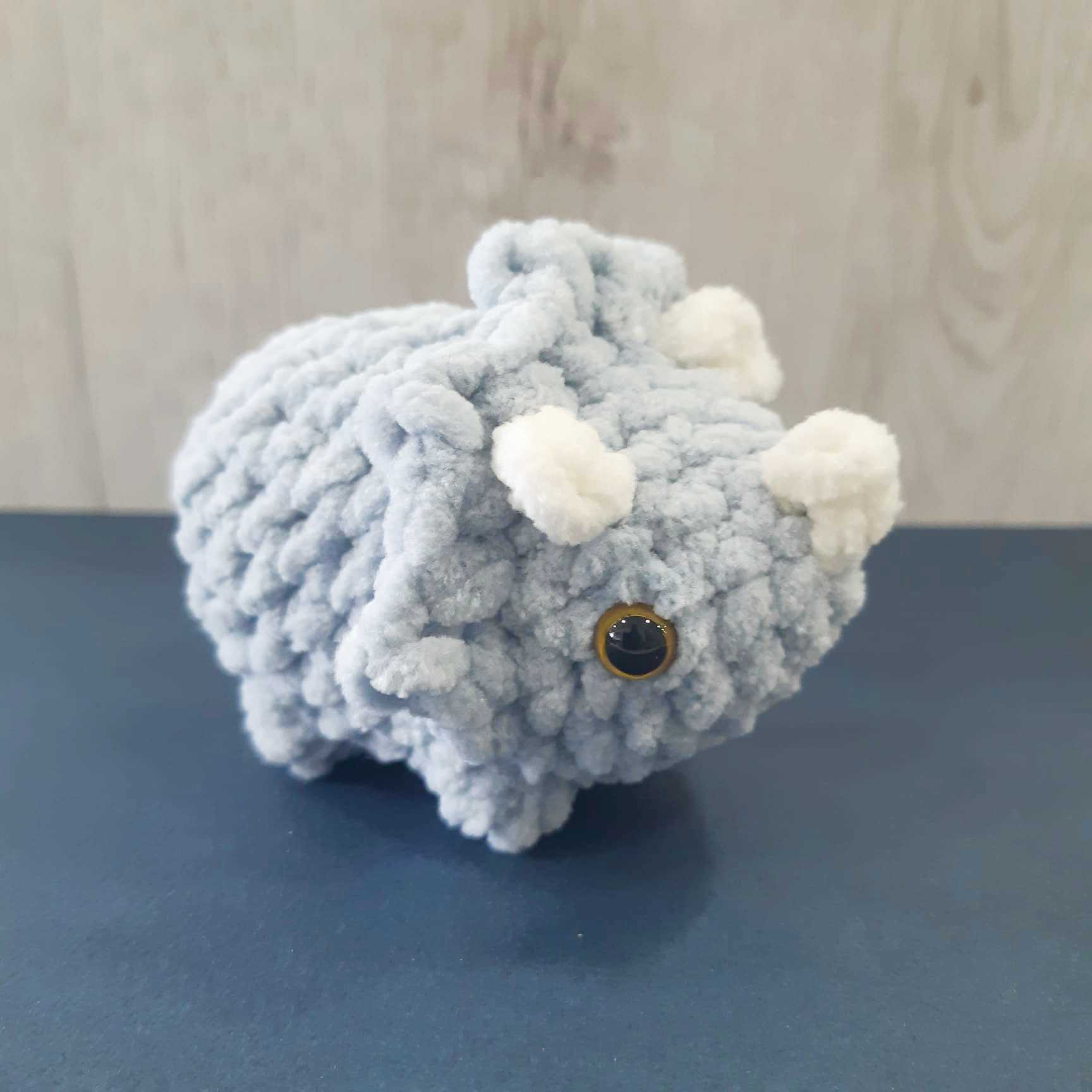 gehaakte triceratops