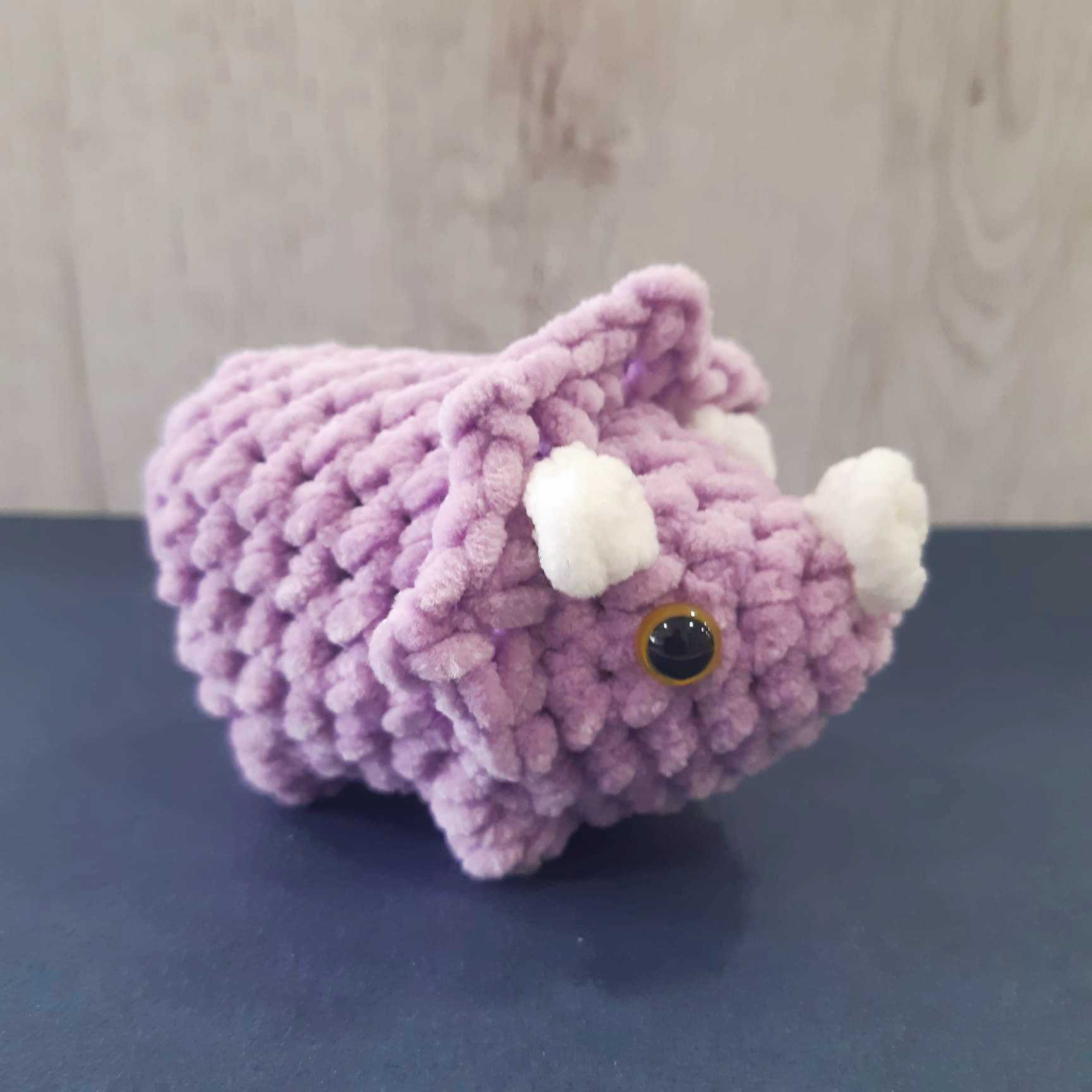 gehaakte triceratops