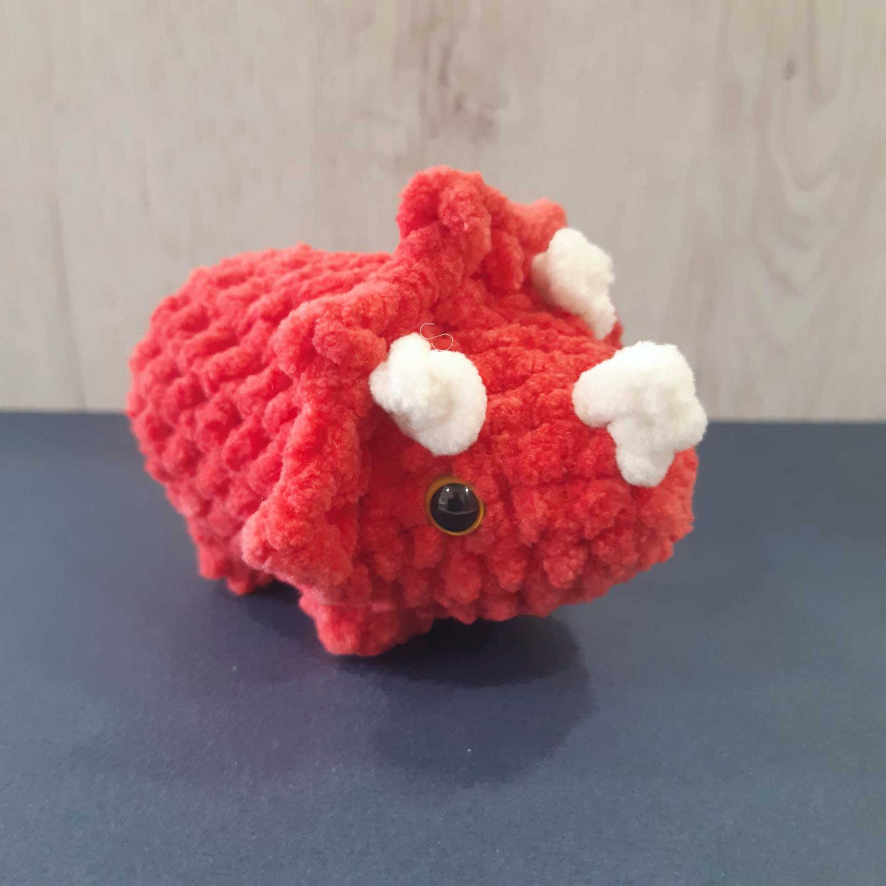 gehaakte triceratops