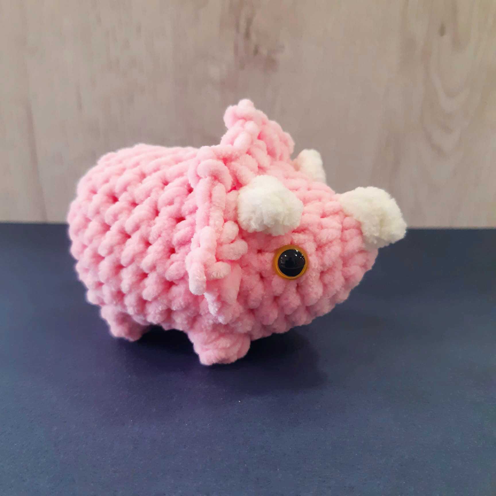 gehaakte triceratops
