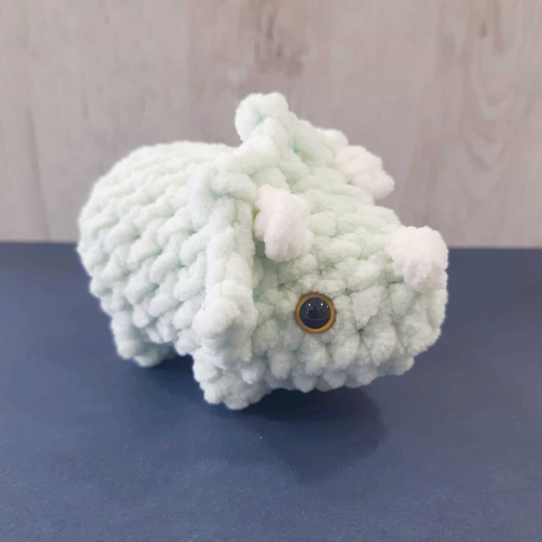 gehaakte triceratops