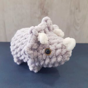 gehaakte triceratops