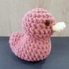 Eend oud roze gehaakte eend mini knuffel 7 cm verschillende kleuren